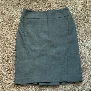 Ann Taylor straightline suit skirt gray